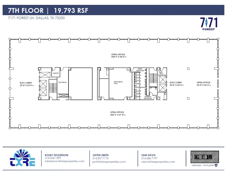 7171 Forest Ln, Dallas, TX en alquiler Plano de la planta- Imagen 1 de 1