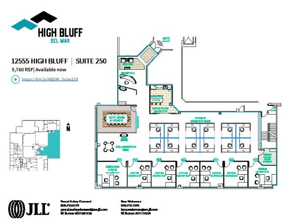 12555 High Bluff Dr, San Diego, CA en alquiler Plano de la planta- Imagen 1 de 1