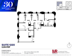 30 N Michigan Ave, Chicago, IL en alquiler Plano de la planta- Imagen 1 de 10