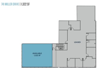 741 Miller Dr SE, Leesburg, VA en alquiler Plano de la planta- Imagen 1 de 1