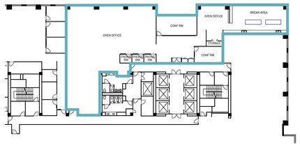 225 W Santa Clara St, San Jose, CA en alquiler Plano de la planta- Imagen 1 de 1