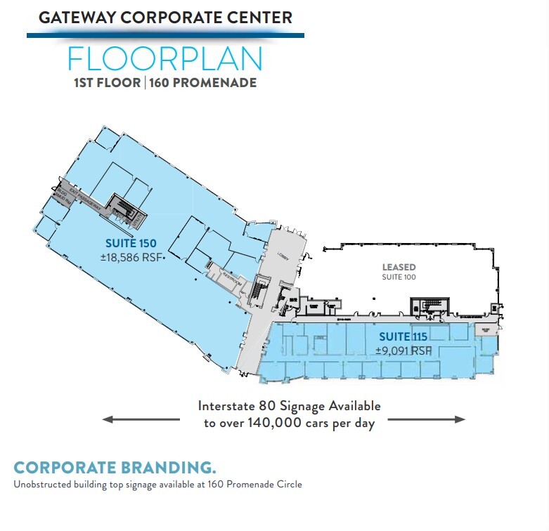 180 Promenade Cir, Sacramento, CA en alquiler Plano de la planta- Imagen 1 de 1