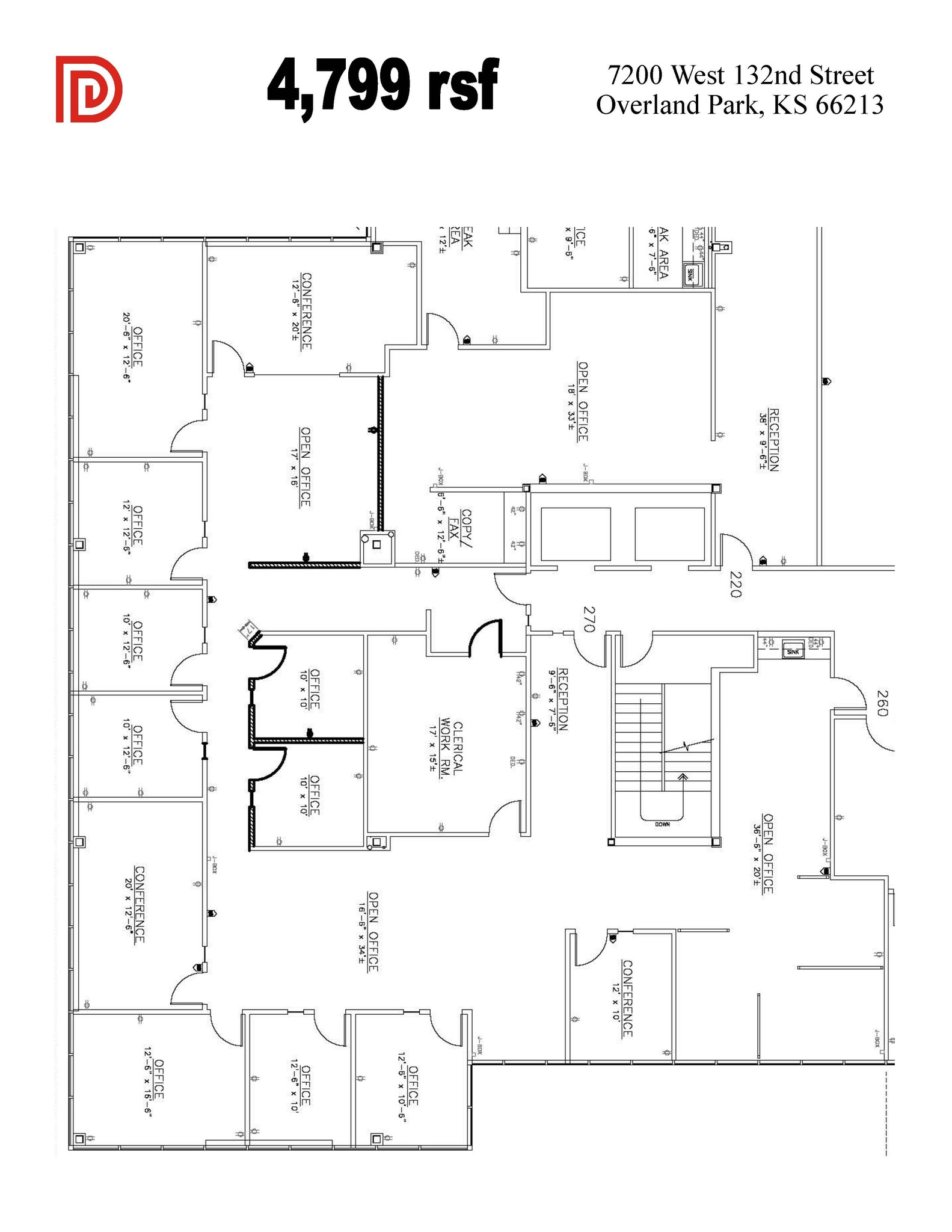 12980 Metcalf Ave, Overland Park, KS en alquiler Plano de la planta- Imagen 1 de 1