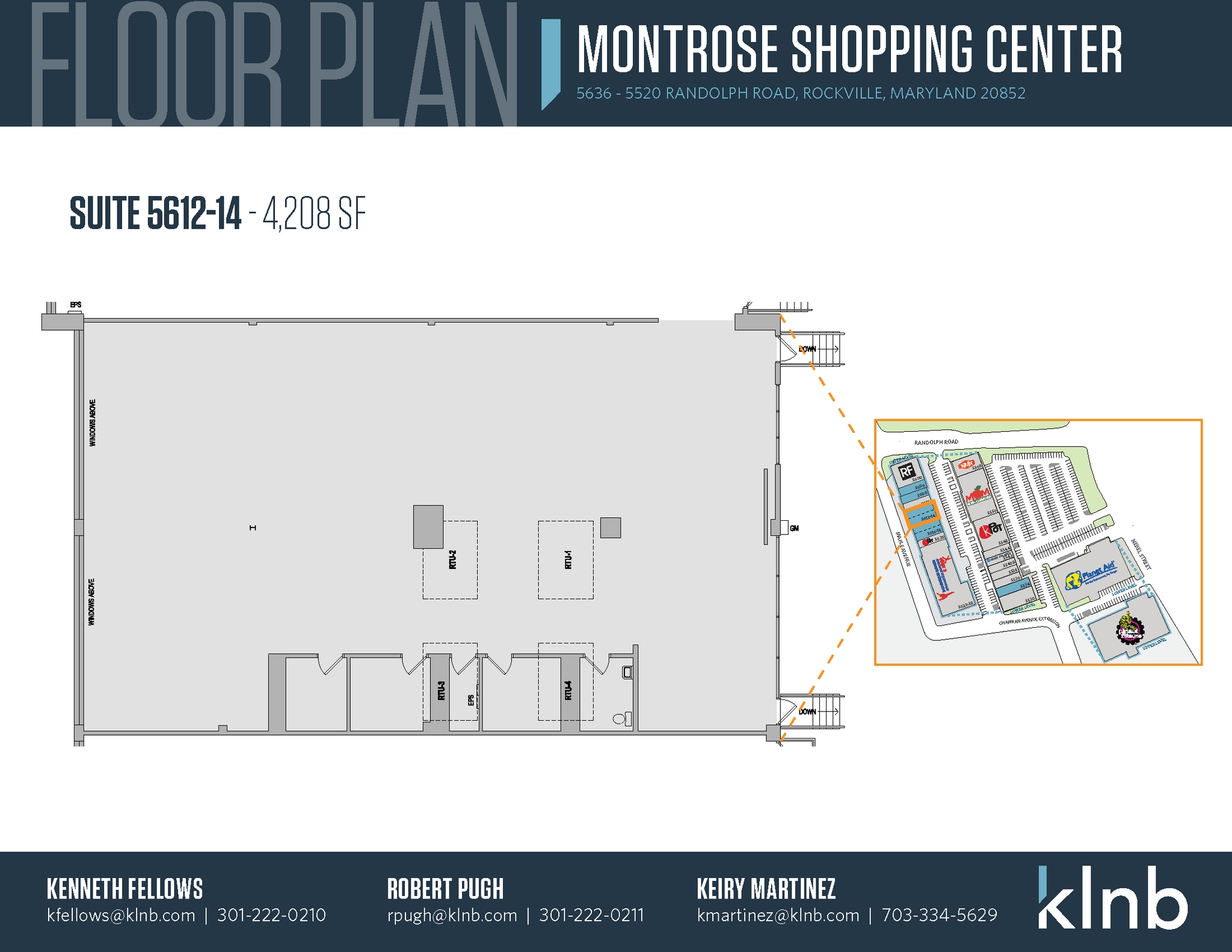 5530-5636 Randolph Rd, Rockville, MD en alquiler Plano de la planta- Imagen 1 de 1