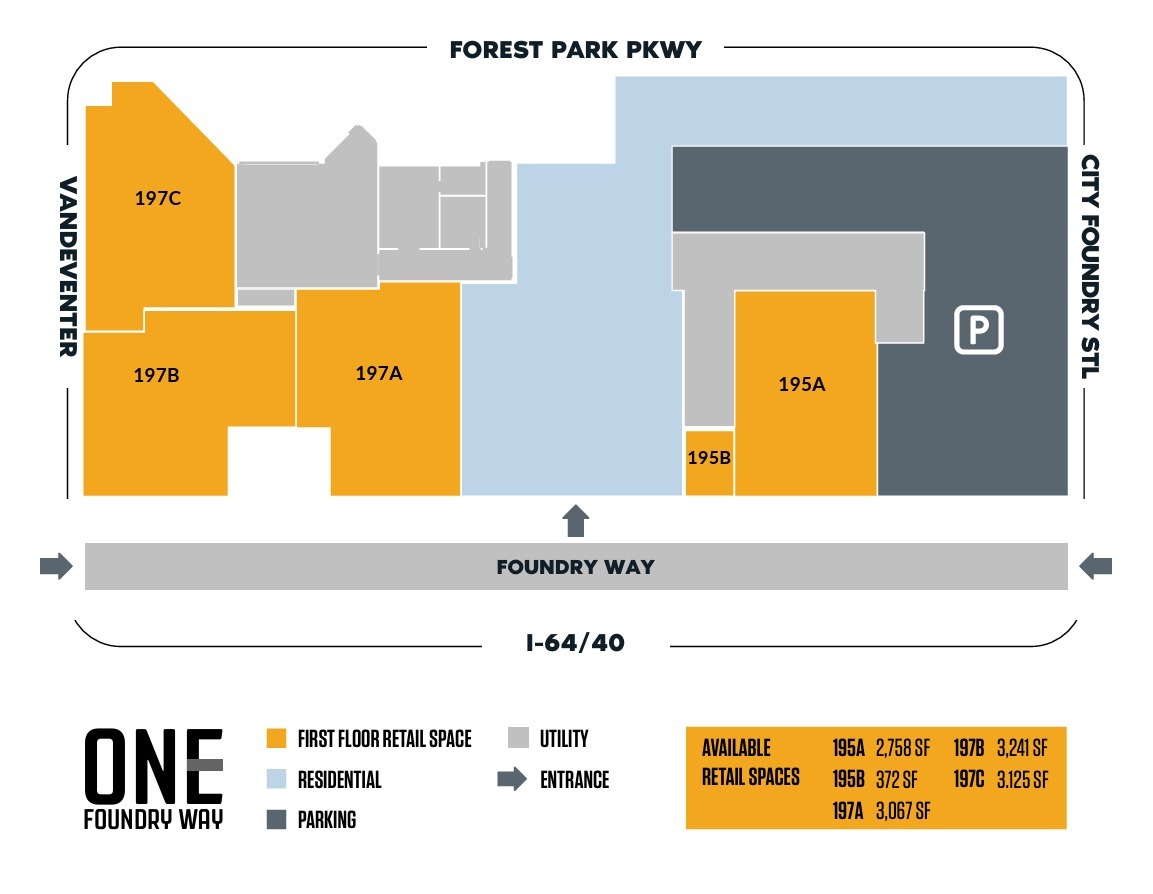 3835 Foundry Way, Saint Louis, MO en alquiler Plano de la planta- Imagen 1 de 1