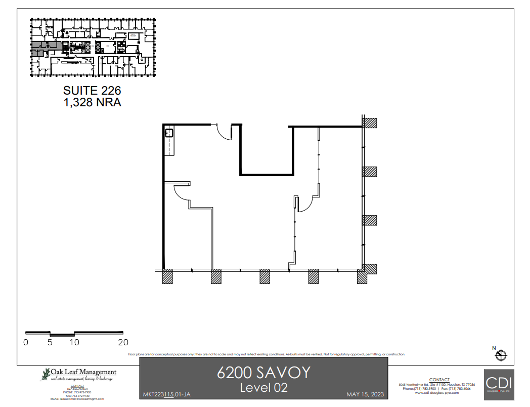 6200 Savoy Dr, Houston, TX en alquiler Plano de la planta- Imagen 1 de 1