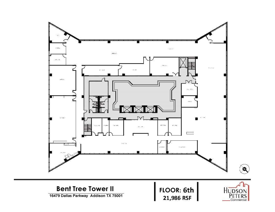 16479 Dallas Pky, Addison, TX en alquiler Plano de la planta- Imagen 1 de 2