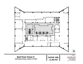 16479 Dallas Pky, Addison, TX en alquiler Plano de la planta- Imagen 1 de 2