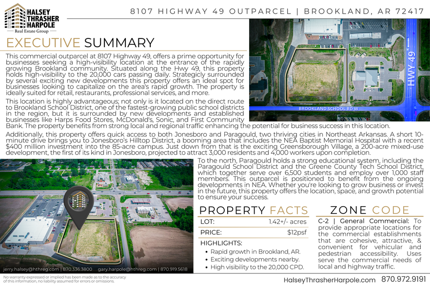 8107 Highway 49, Brookland, AR en venta - Foto del edificio - Imagen 2 de 7