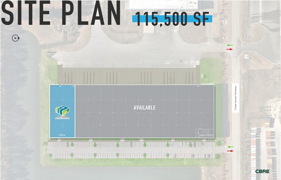 553 Trade Center Pkwy, Summerville, SC en alquiler - Plano del sitio - Imagen 2 de 18