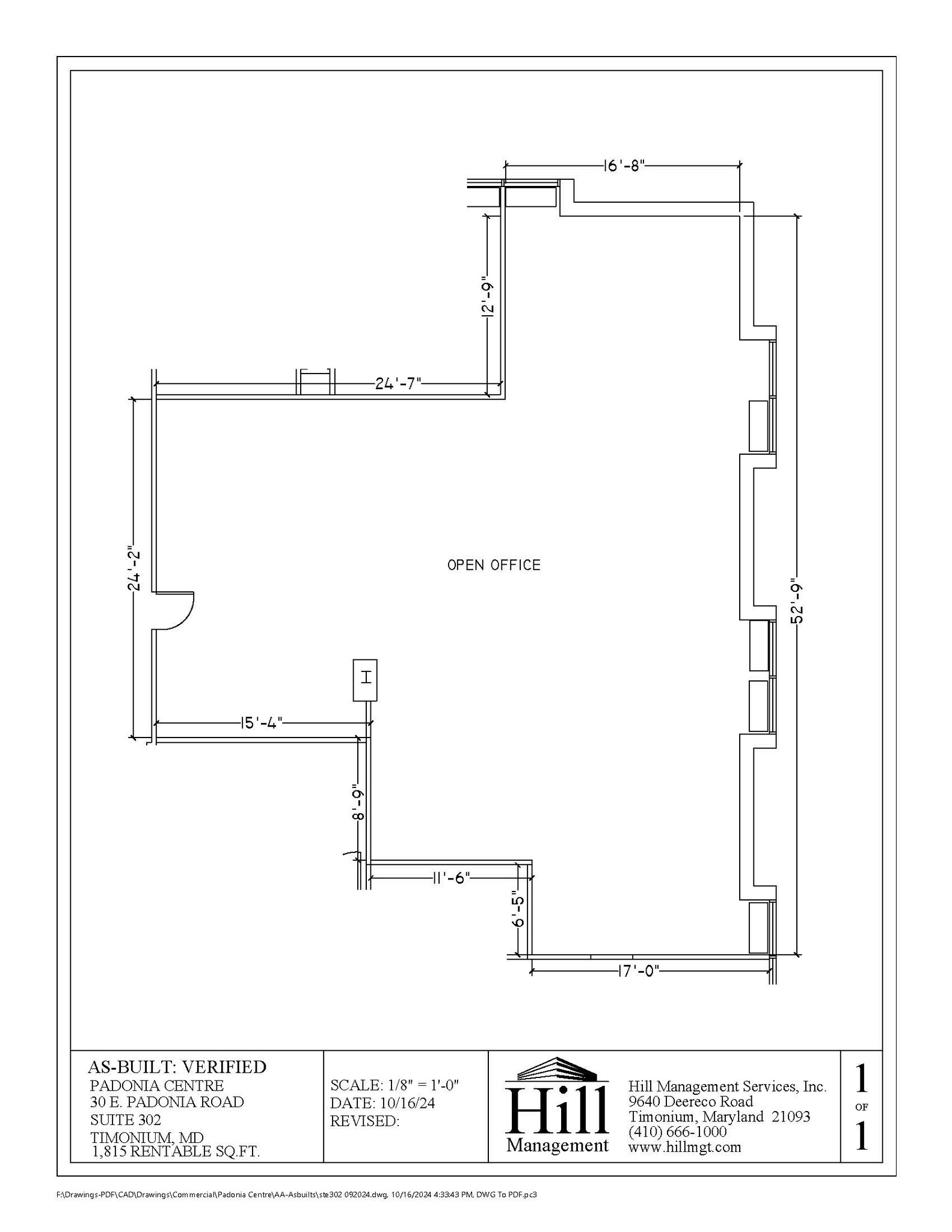 30 E Padonia Rd, Timonium, MD en alquiler Plano de la planta- Imagen 1 de 1