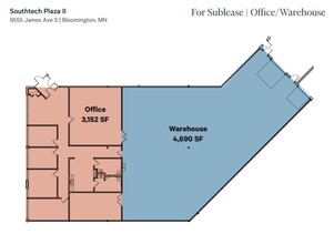 9555 James Ave S, Bloomington, MN en alquiler Plano de la planta- Imagen 1 de 1