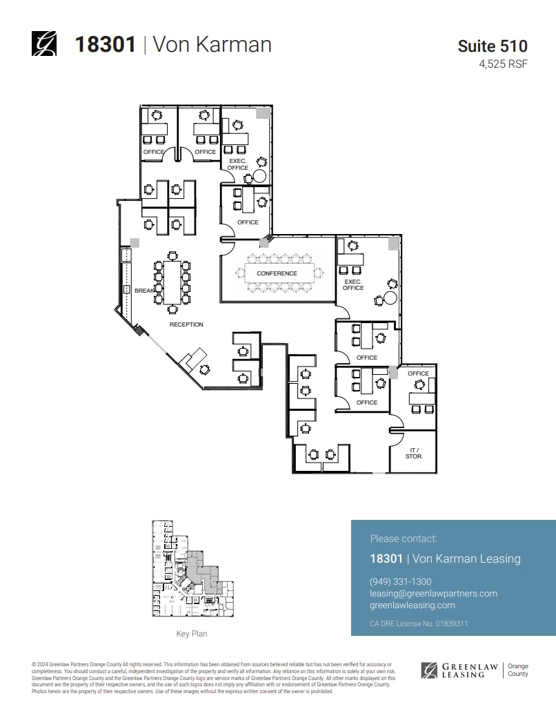 18301 Von Karman Ave, Irvine, CA en alquiler Plano de la planta- Imagen 1 de 1