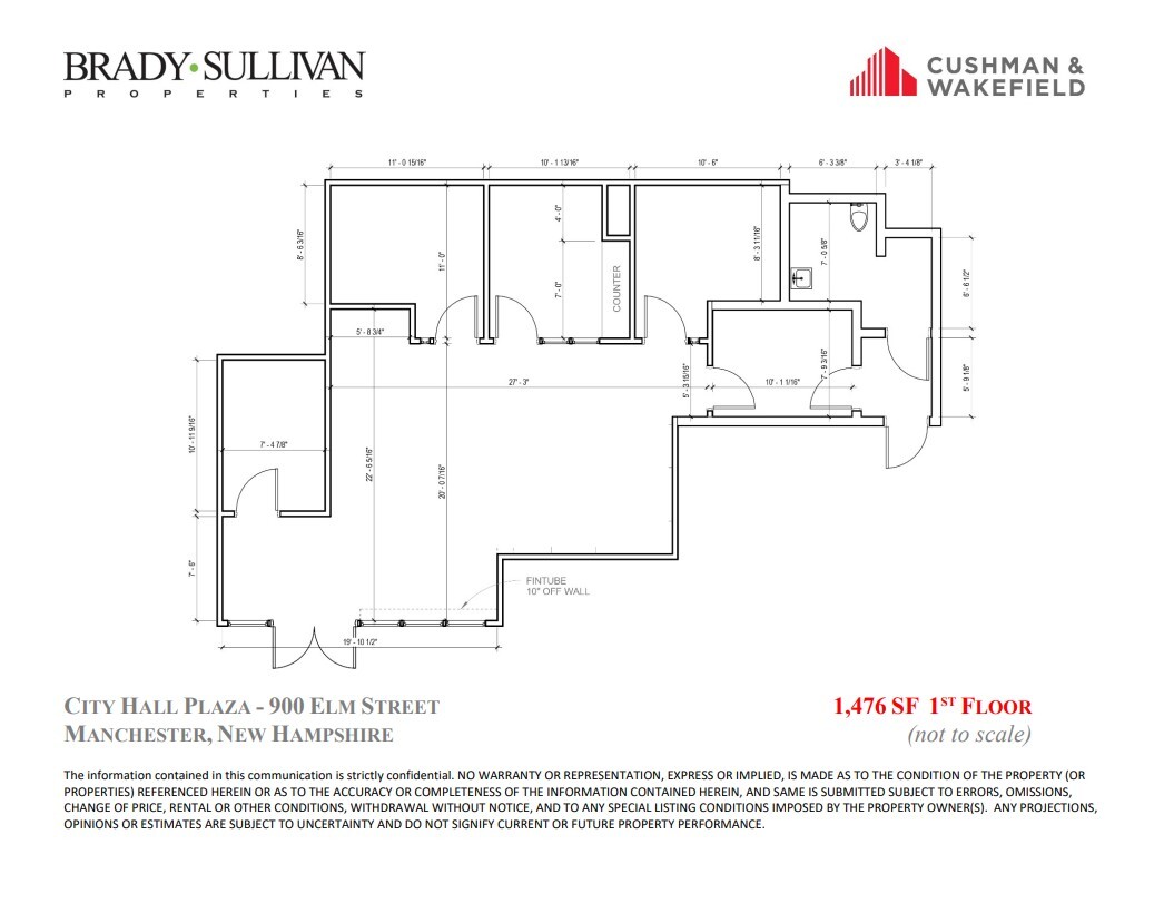 900 Elm St, Manchester, NH en alquiler Plano de la planta- Imagen 1 de 1