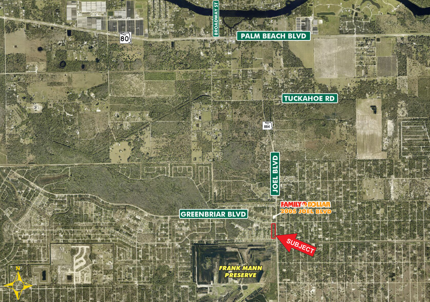 Joel Blvd, Lehigh Acres, FL en venta - Vista aérea - Imagen 3 de 3