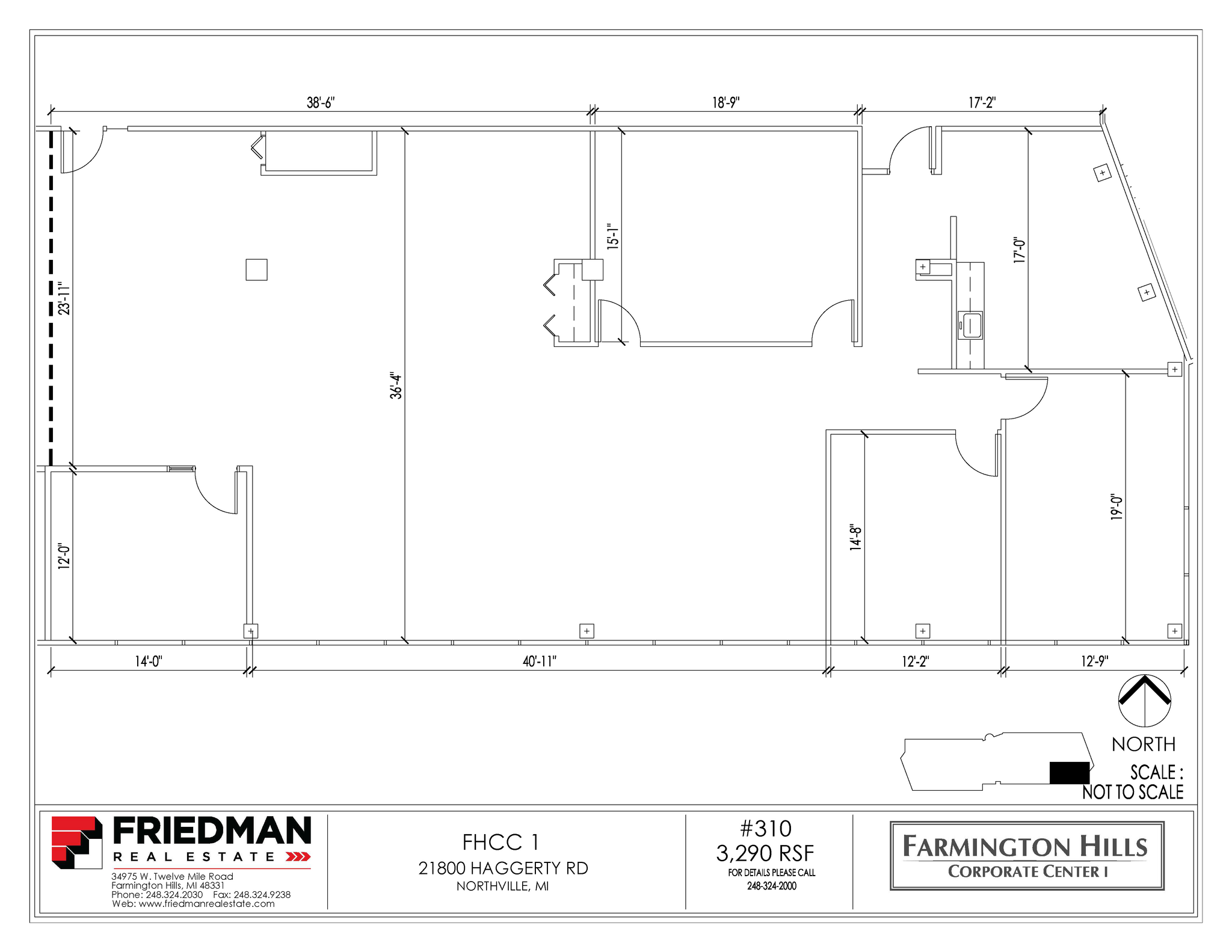 21800 Haggerty Rd, Northville, MI en alquiler Plano de la planta- Imagen 1 de 3