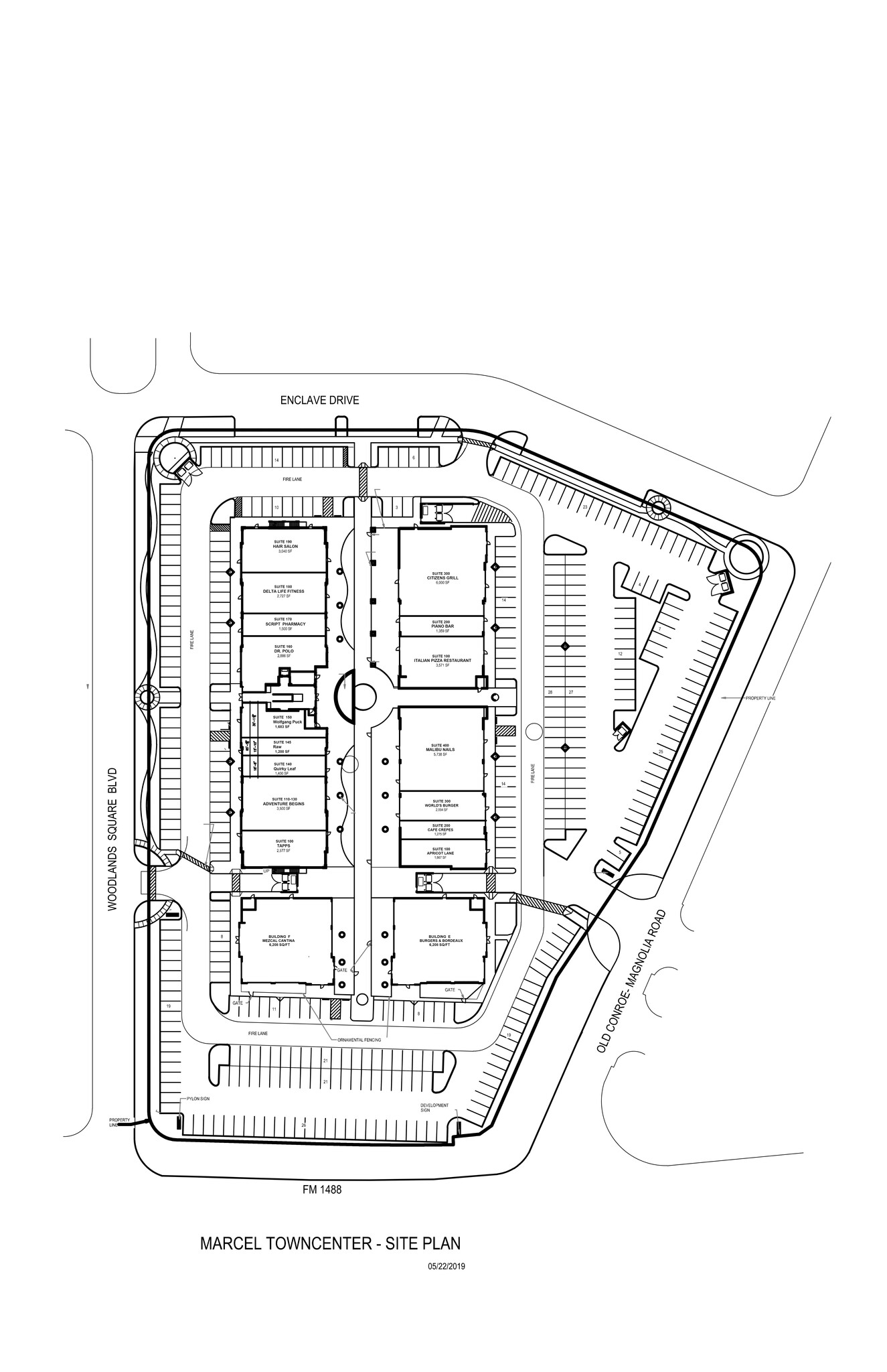 525 Woodland Square Blvd, Conroe, TX en alquiler Plano del sitio- Imagen 1 de 1