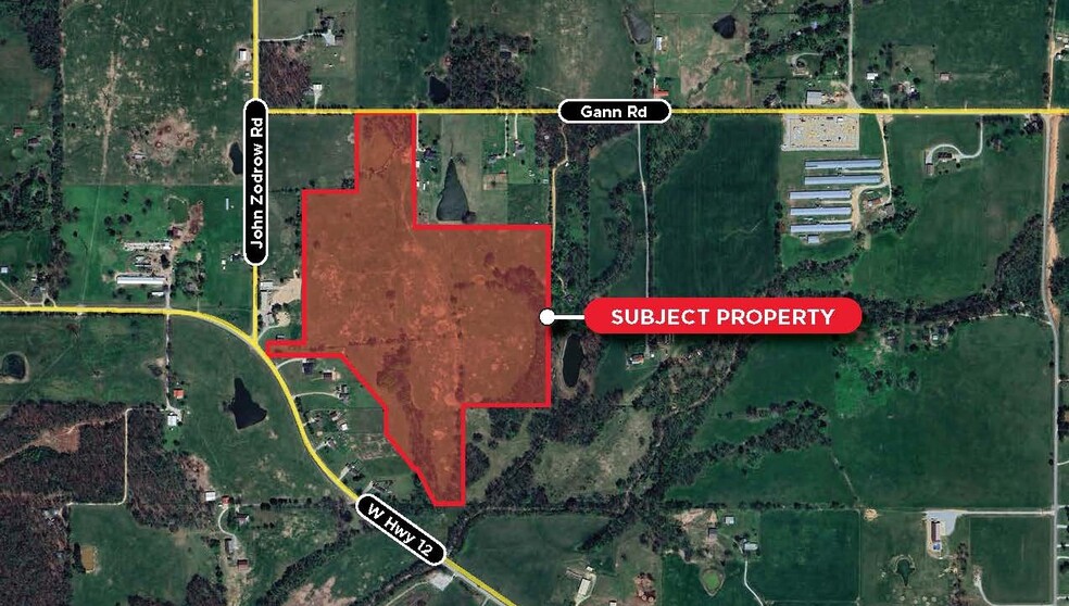 Gann Rd, Gentry, AR en venta - Vista aérea - Imagen 1 de 2