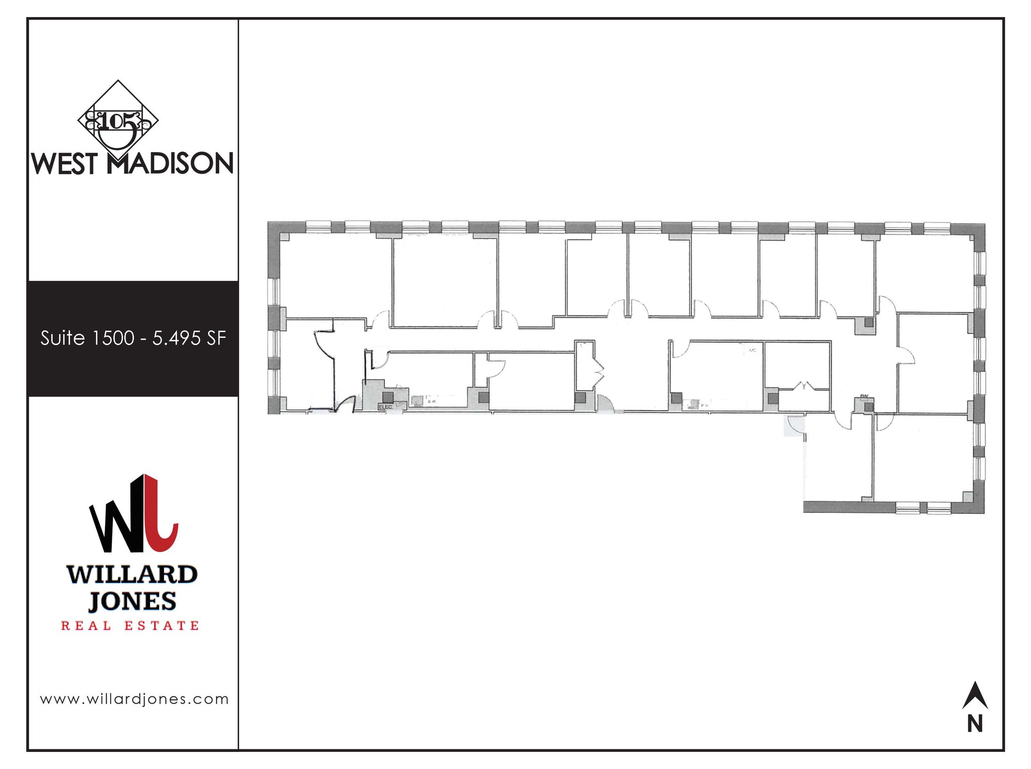 105 W Madison St, Chicago, IL en alquiler Plano de la planta- Imagen 1 de 1