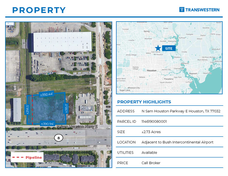 N Beltway 8 & Vickery Dr, Houston, TX en venta - Foto del edificio - Imagen 2 de 2