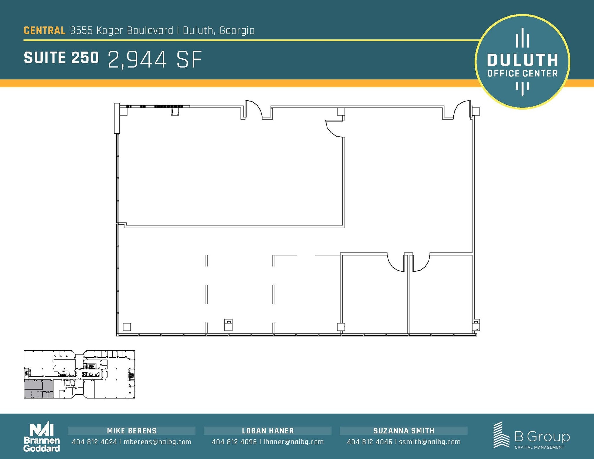 3505 Koger Blvd, Duluth, GA en alquiler Plano de la planta- Imagen 1 de 1