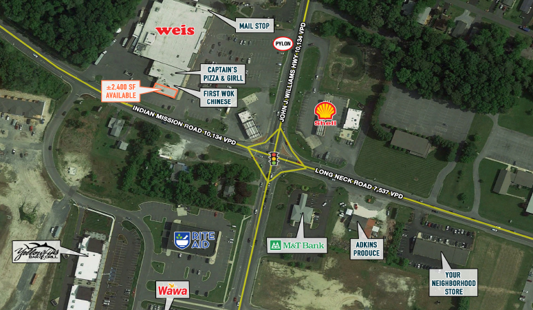 24832 John J Williams Hwy, Millsboro, DE en alquiler - Vista aérea - Imagen 1 de 4