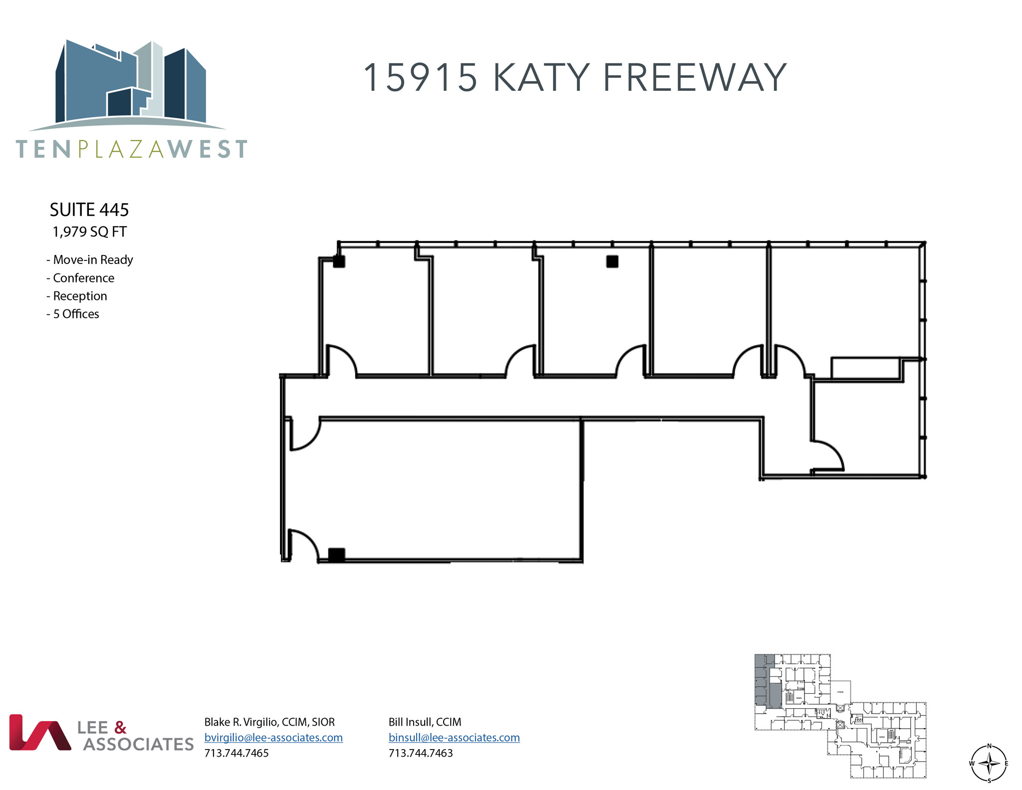 15915 Katy Fwy, Houston, TX en alquiler Plano de la planta- Imagen 1 de 2