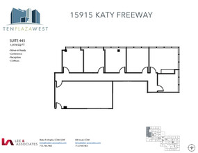 15915 Katy Fwy, Houston, TX en alquiler Plano de la planta- Imagen 1 de 2