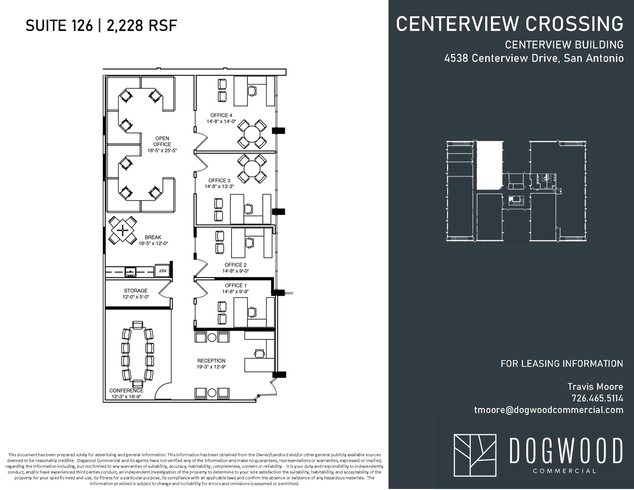 4538 Centerview Dr, San Antonio, TX en alquiler Plano de la planta- Imagen 1 de 1