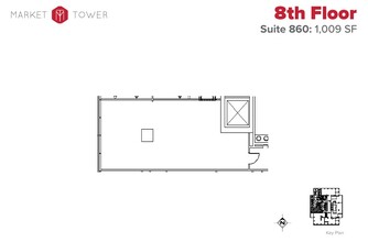 10 W Market St, Indianapolis, IN en alquiler Plano de la planta- Imagen 1 de 1