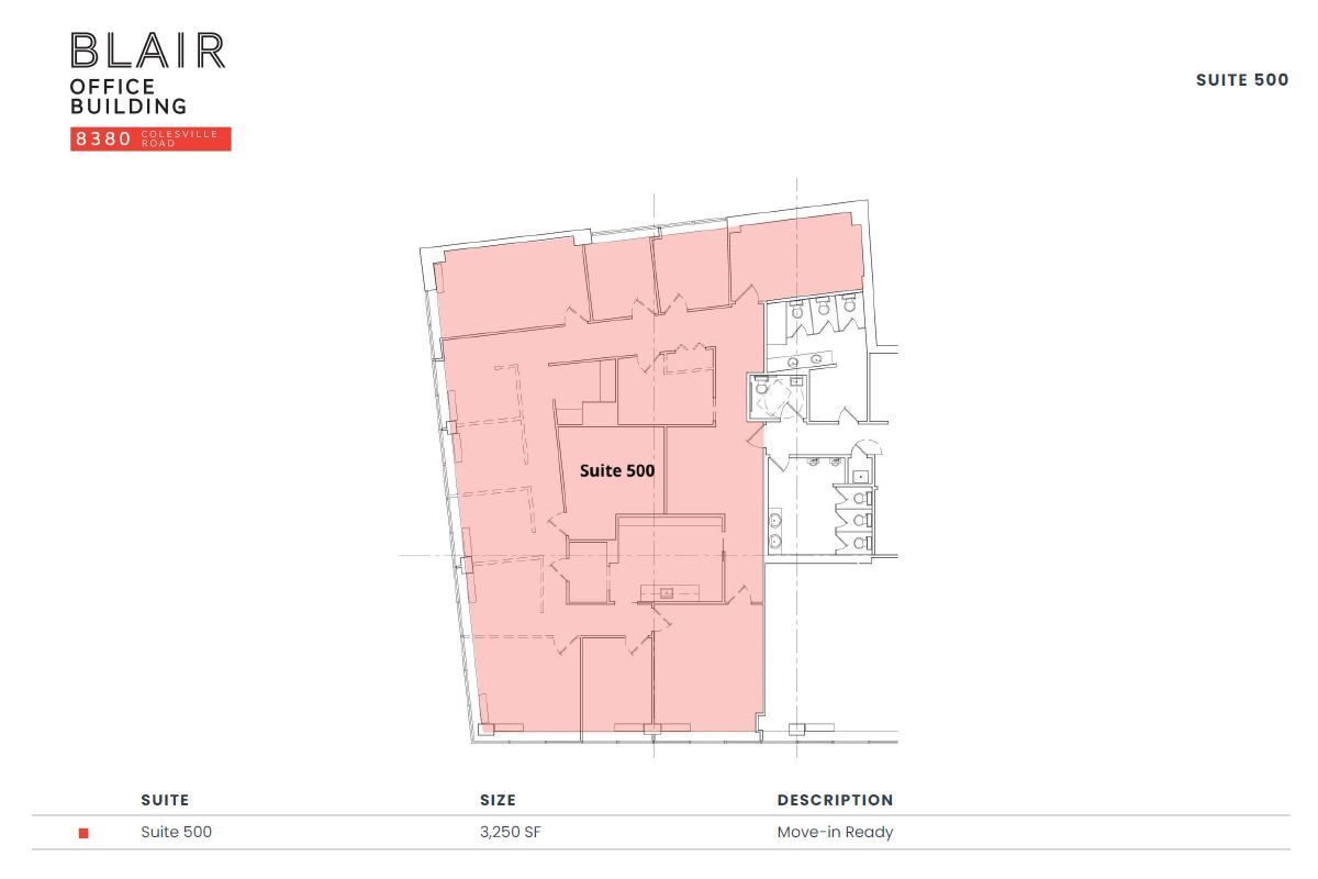 8380 Colesville Rd, Silver Spring, MD en alquiler Plano de la planta- Imagen 1 de 1