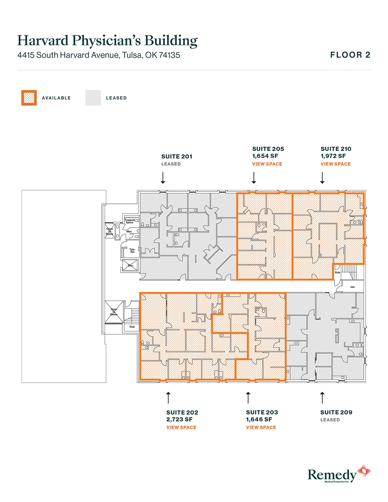 4415 S Harvard Ave, Tulsa, OK en alquiler Plano de la planta- Imagen 1 de 1