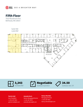 7910 Woodmont Ave, Bethesda, MD en alquiler Plano de la planta- Imagen 1 de 1