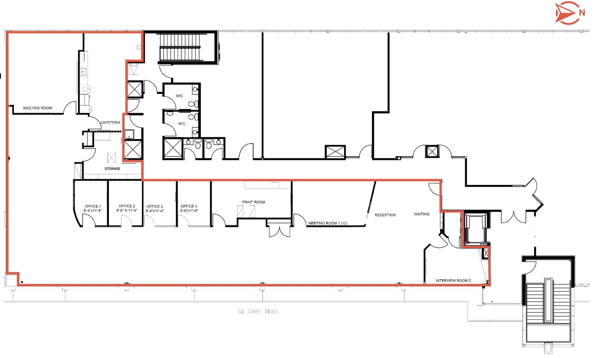 4628-4640 Calgary Trl NW, Edmonton, AB en alquiler Plano de la planta- Imagen 1 de 1