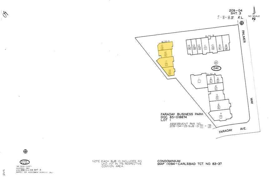 5741 Palmer Way, Carlsbad, CA en venta - Plano de solar - Imagen 3 de 3