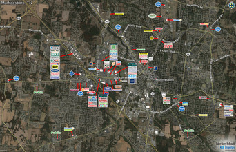 1632-1680 Memorial Blvd, Murfreesboro, TN - VISTA AÉREA  vista de mapa