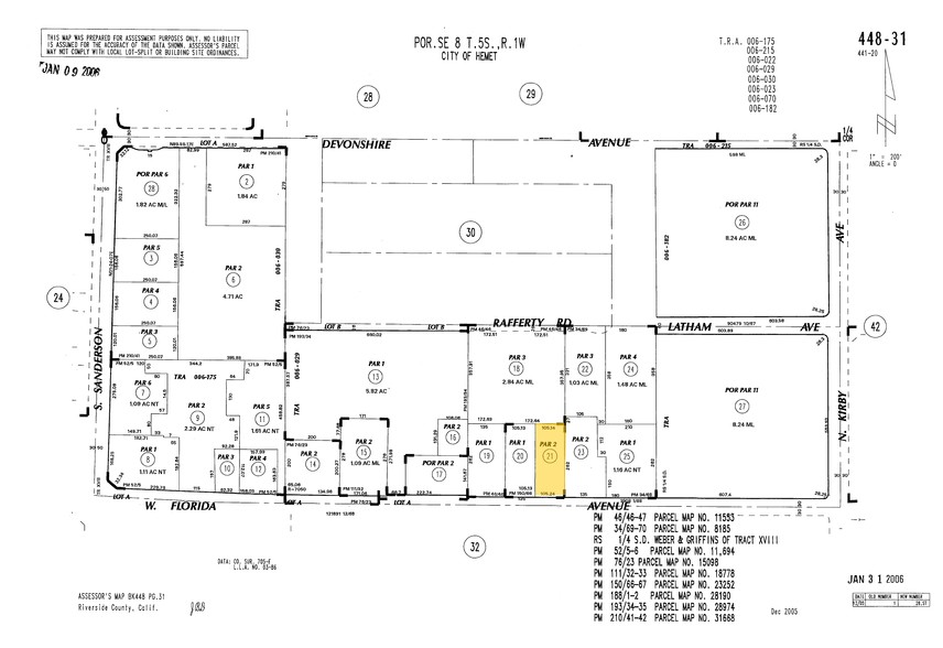 2880 W Florida Ave, Hemet, CA en alquiler - Plano de solar - Imagen 2 de 2