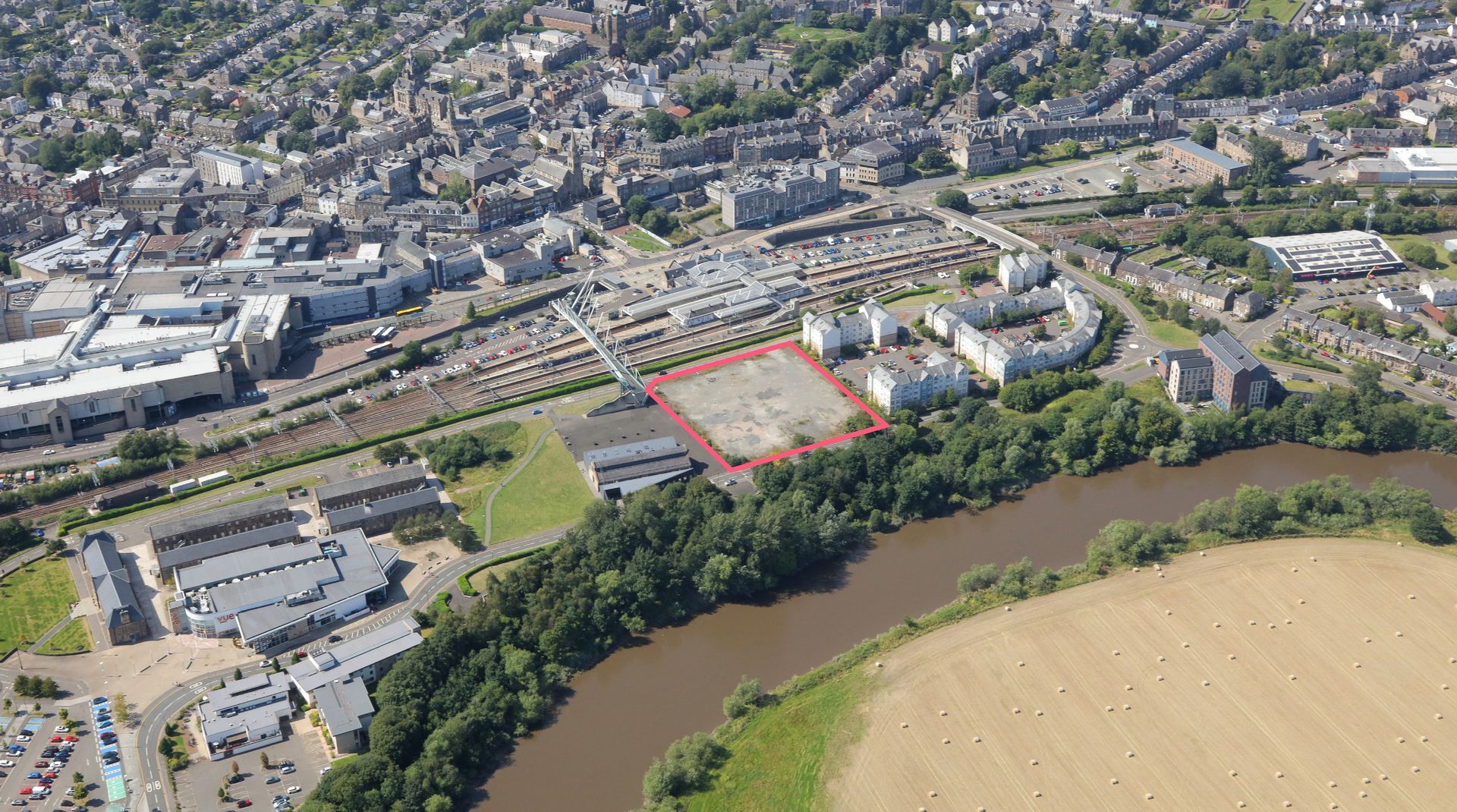 Forthside Way, Stirling en venta Vista aérea- Imagen 1 de 3
