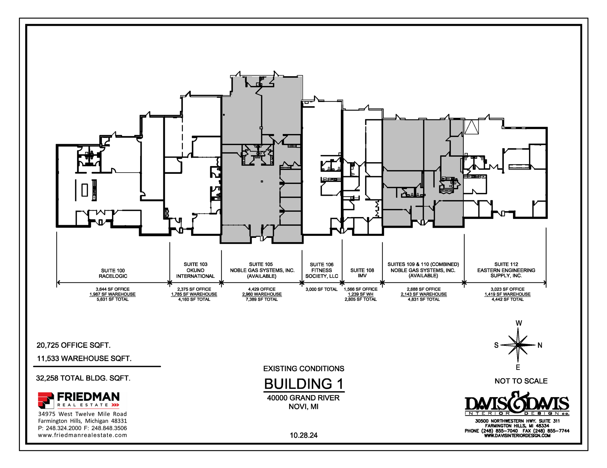 40000 Grand River Ave, Novi, MI en alquiler Plano de la planta- Imagen 1 de 2