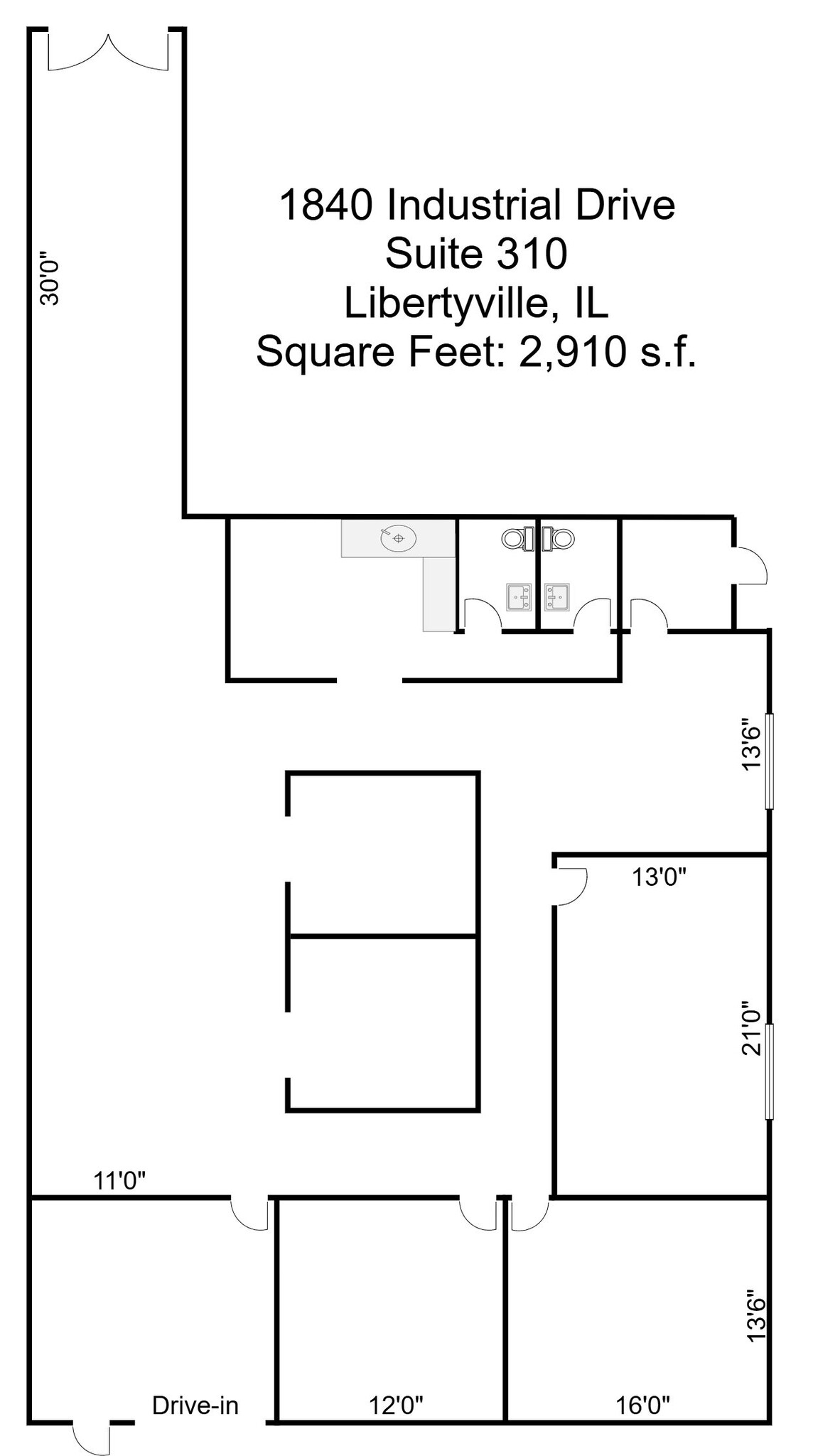 1840 Industrial Dr, Libertyville, IL en alquiler Plano de la planta- Imagen 1 de 1