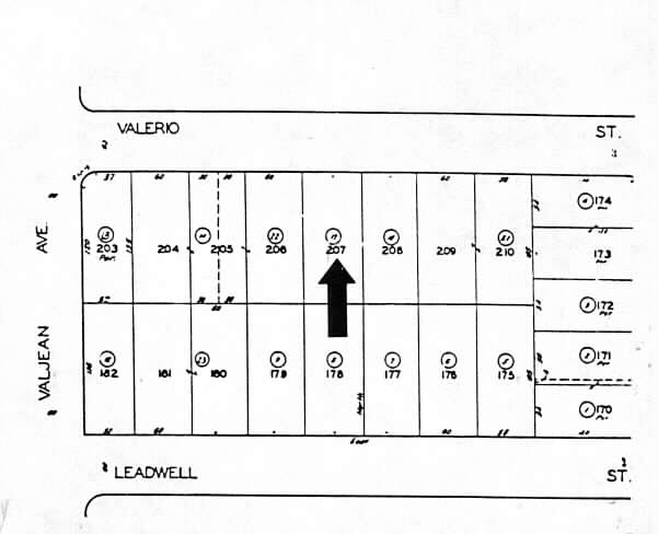 16134 Valerio St, Van Nuys, CA en alquiler - Plano de solar - Imagen 2 de 3