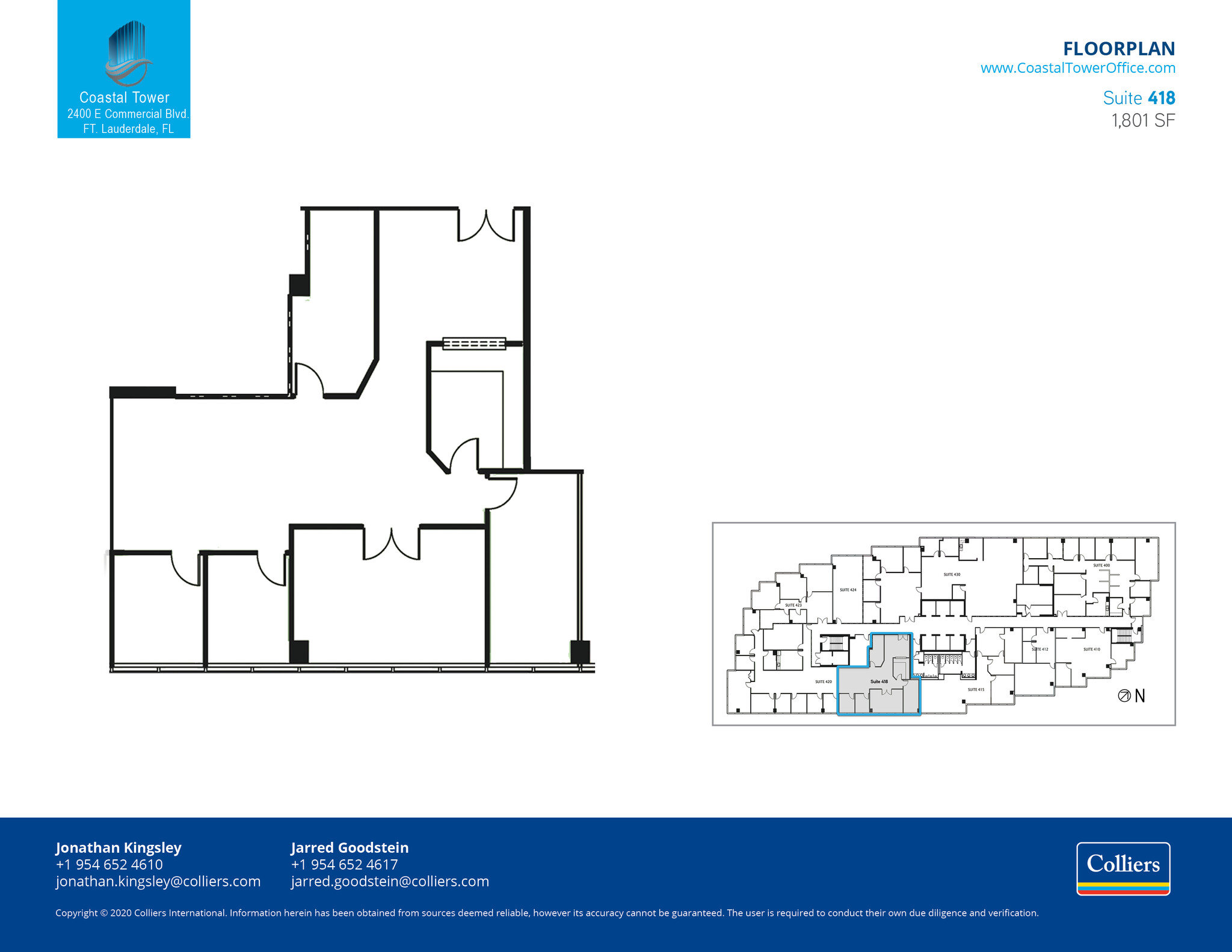 2400 E Commercial Blvd, Fort Lauderdale, FL en alquiler Plano de la planta- Imagen 1 de 1