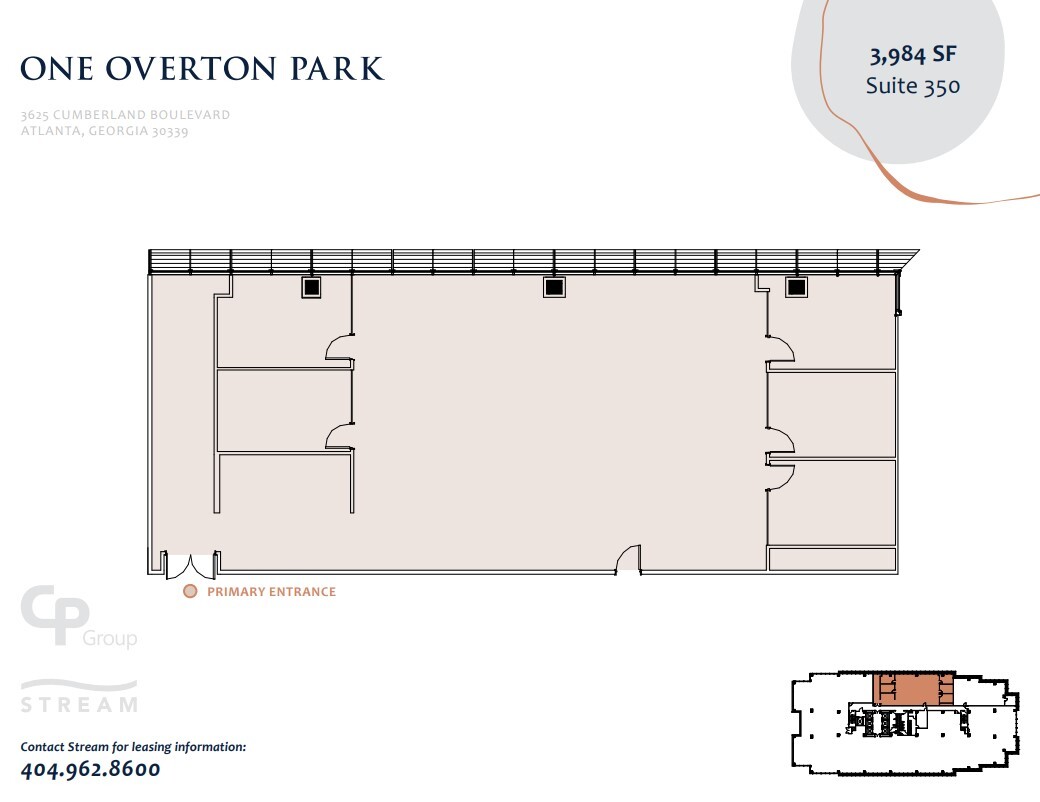 3625 Cumberland Blvd SE, Atlanta, GA en alquiler Plano de la planta- Imagen 1 de 2