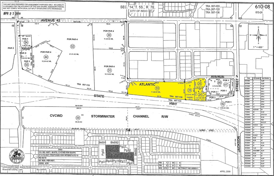 Atlantic Ave, Indio, CA en venta - Plano de solar - Imagen 2 de 11