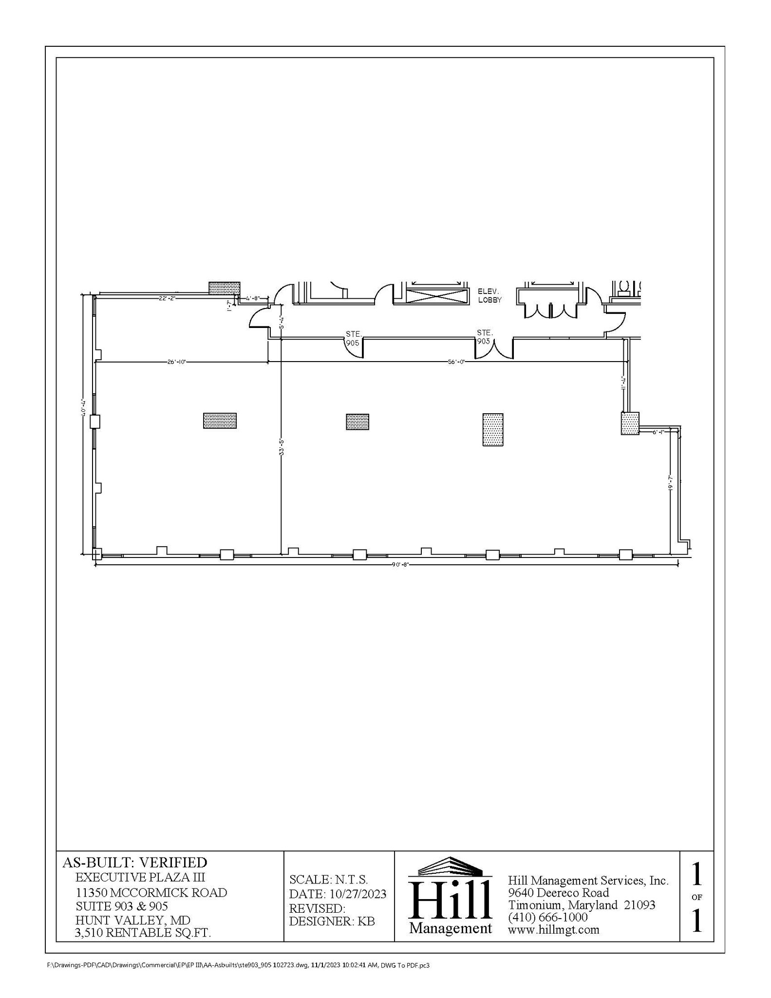 11350 McCormick Rd, Hunt Valley, MD en alquiler Plano de la planta- Imagen 1 de 1