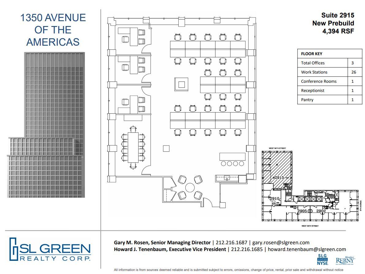 1350 Avenue of the Americas, New York, NY en alquiler Plano de la planta- Imagen 1 de 1