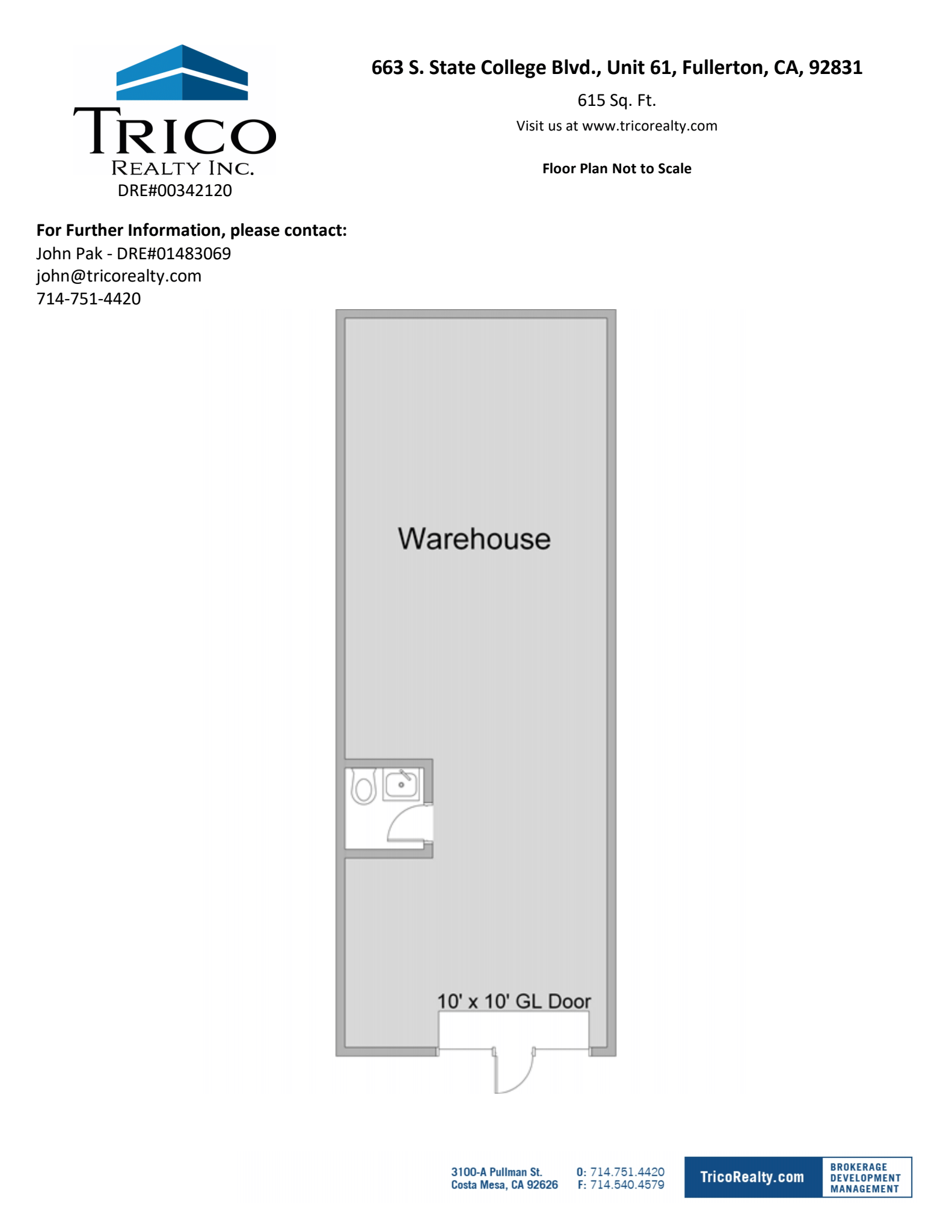 667-759 S State College Blvd, Fullerton, CA en alquiler Plano de la planta- Imagen 1 de 1