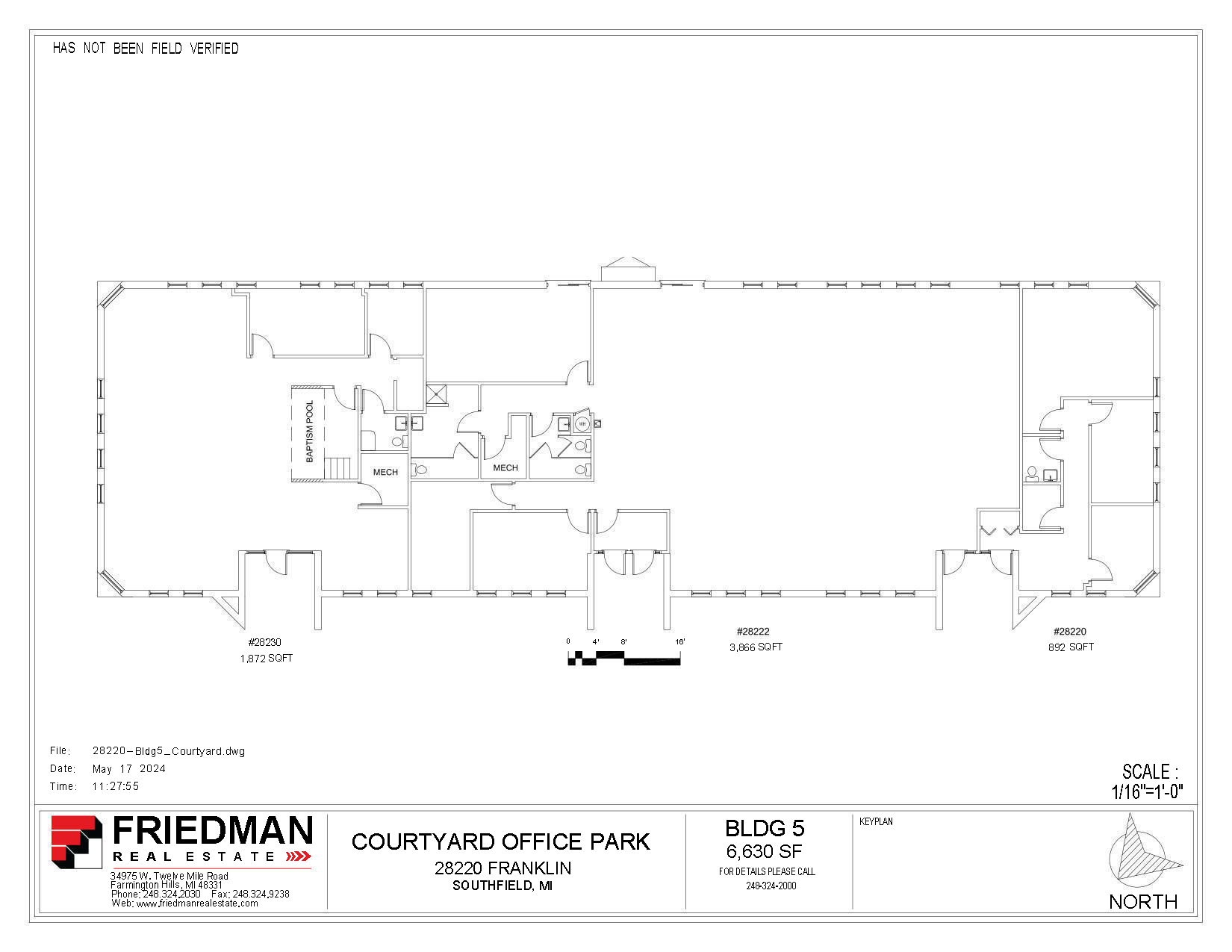 28280-28290 Franklin Rd, Southfield, MI en alquiler Plano de la planta- Imagen 1 de 1