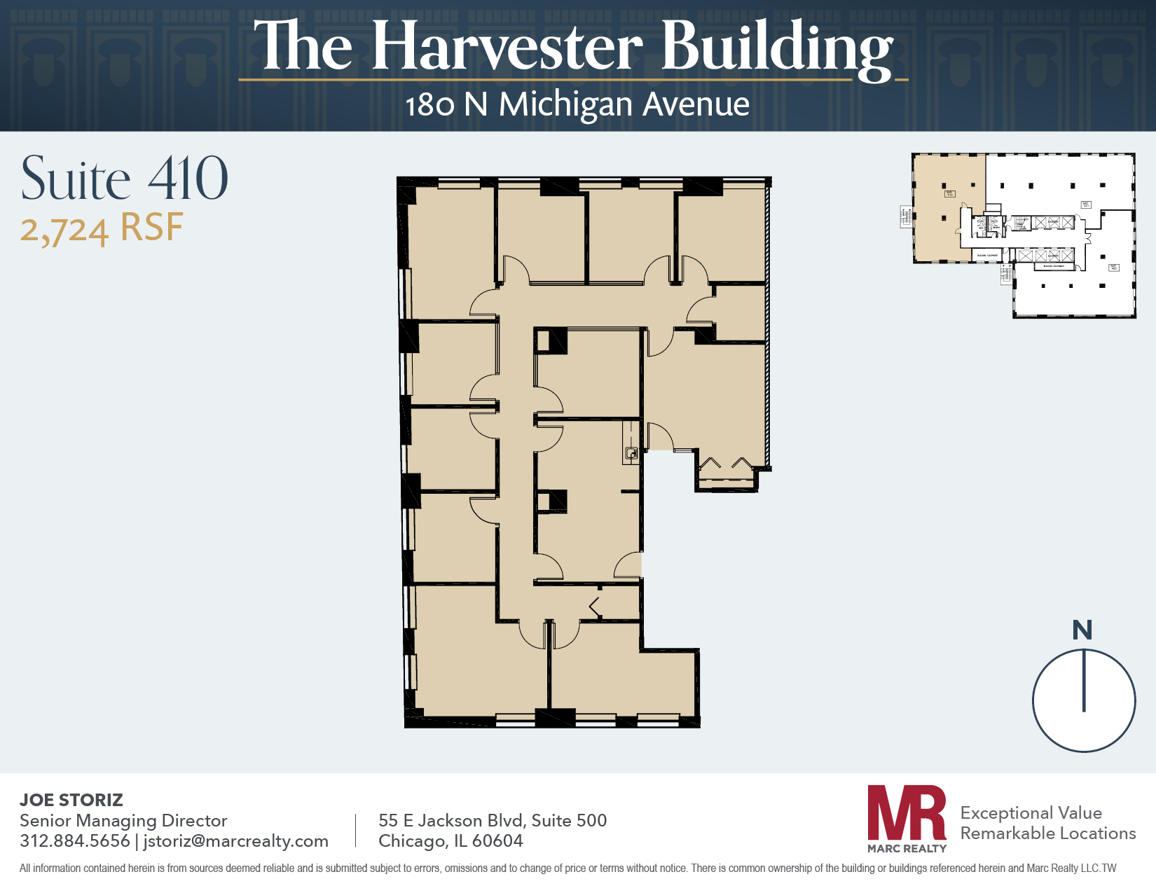 180 N Michigan Ave, Chicago, IL en alquiler Plano de la planta- Imagen 1 de 10