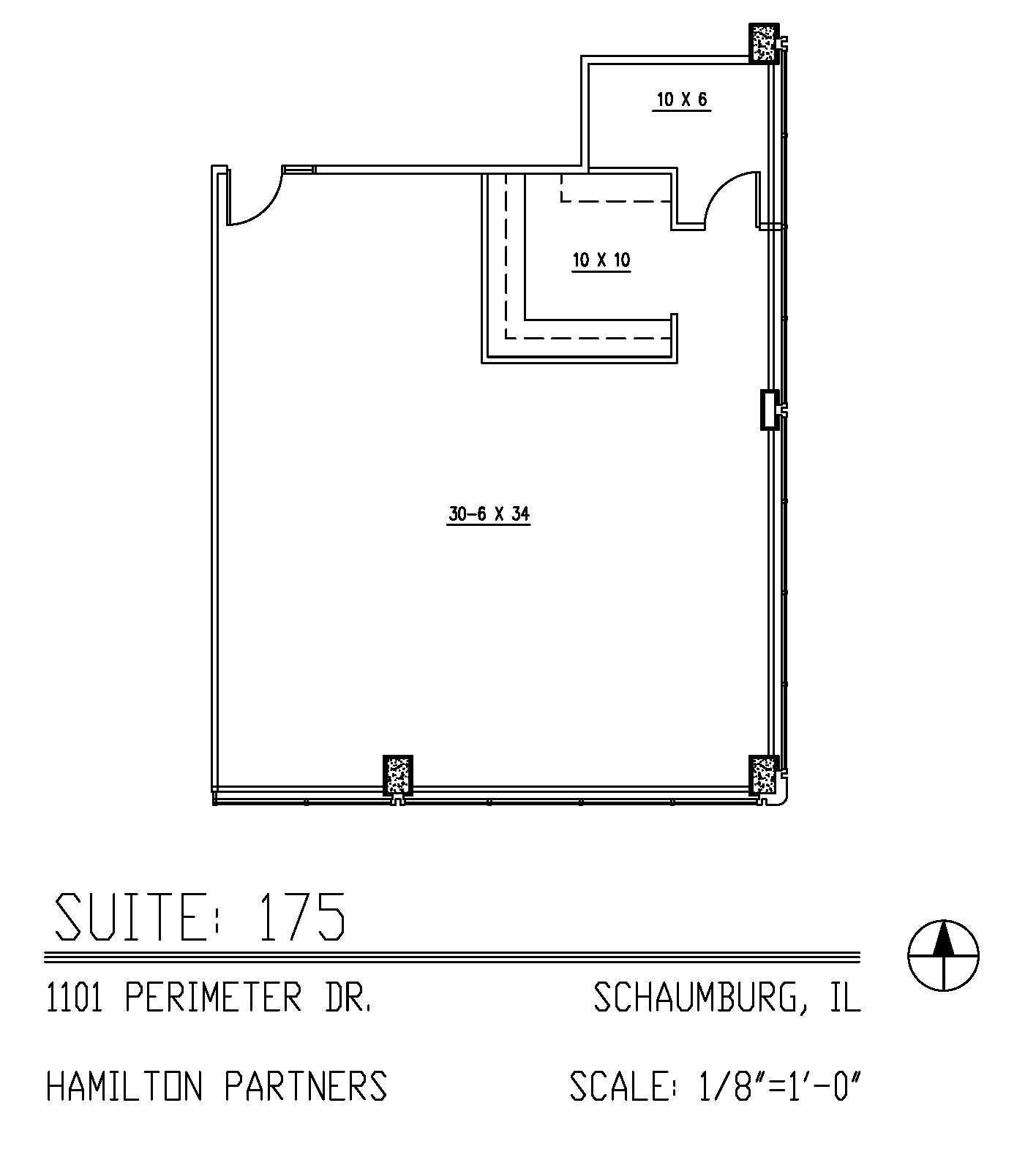 1101 Perimeter Dr, Schaumburg, IL en alquiler Plano de la planta- Imagen 1 de 2